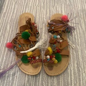 Mystique colorful gladiator sandals